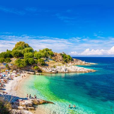Baai op Corfu