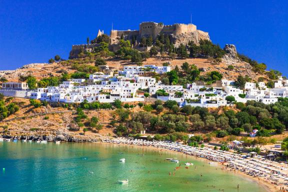 Een kasteel op Rhodos