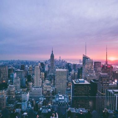 De skyline van New York