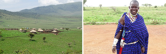 Ngorongoro krater - Masai man